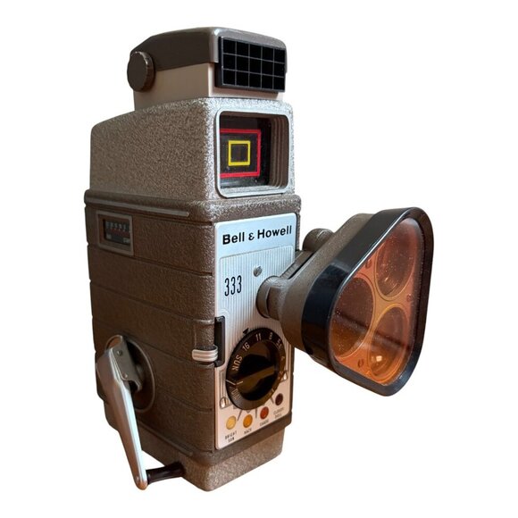 Vintage Film Movie Camera Camcorder Bell Howell Electric Eye 3 Lens 8mm w/Manual - Picture 6 of 10